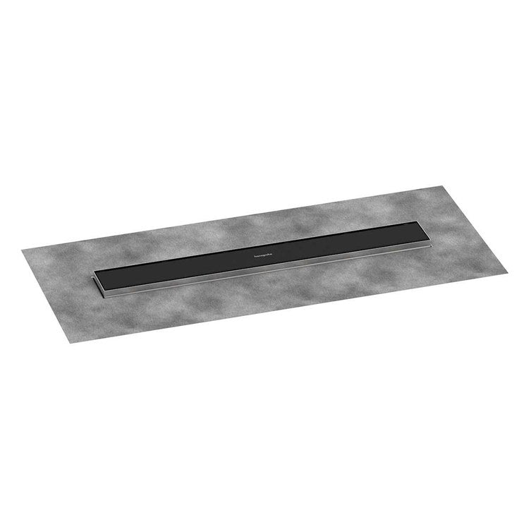 Linear Drain RainDrain Go 23-5/8 Inch Matte Black Stainless Steel