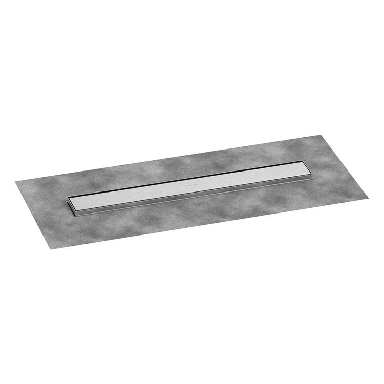 Linear Drain RainDrain Go 23-5/8 Inch Brushed Stainless Steel Stainless Steel
