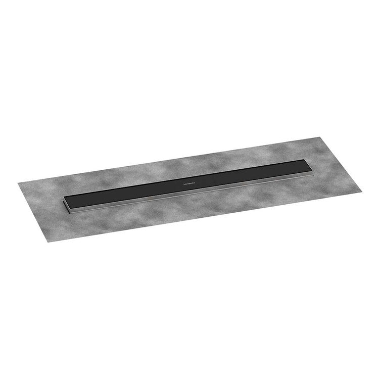 Linear Drain RainDrain Go 27-5/8 Inch Matte Black Stainless Steel