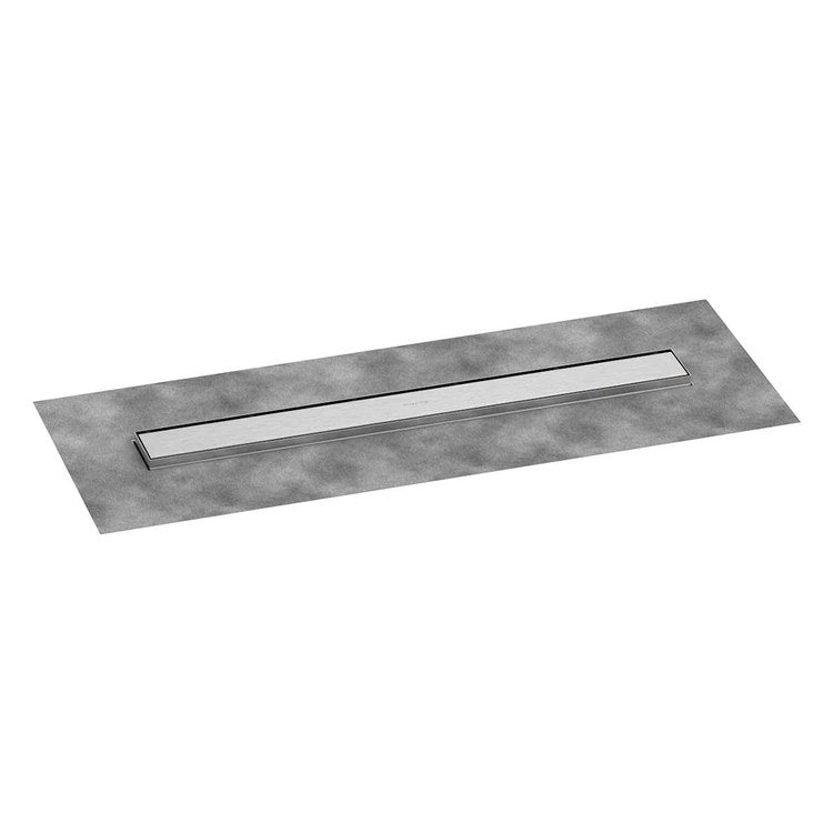 Linear Drain RainDrain Go 27-5/8 Inch Brushed Stainless Steel Stainless Steel