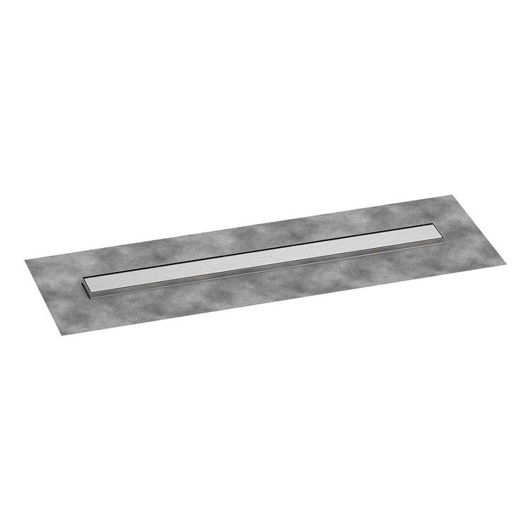 Linear Drain RainDrain Go Basic 31-1/2 Inch Brushed Stainless Steel Stainless Steel