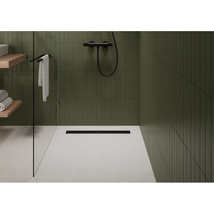 Linear Drain RainDrain Go 39-3/8 Inch Matte Black Stainless Steel - Image 2