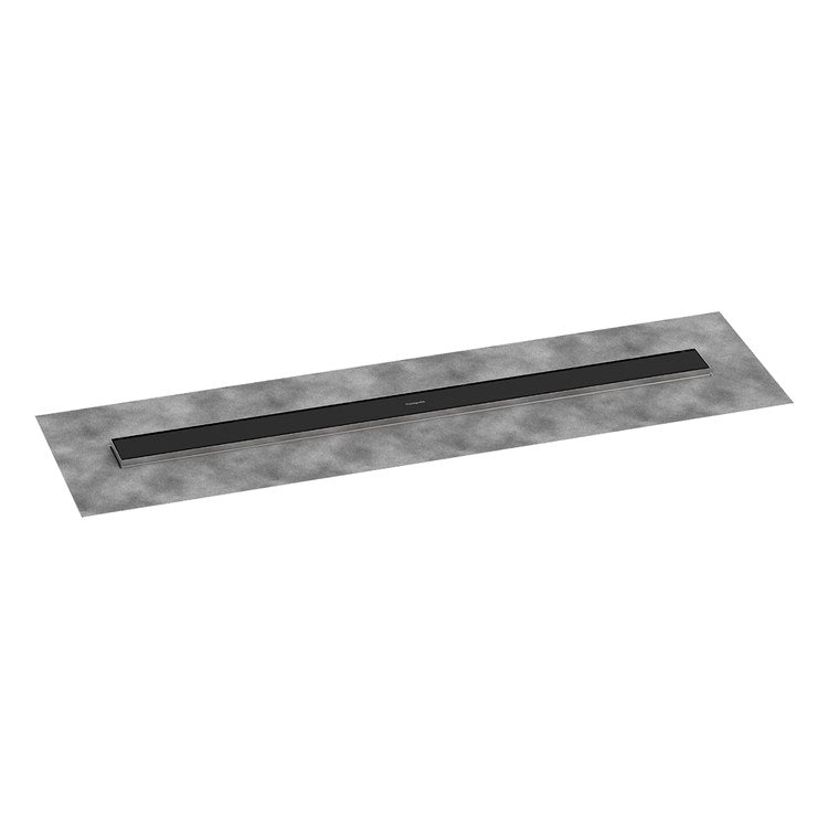 Linear Drain RainDrain Go 39-3/8 Inch Matte Black Stainless Steel