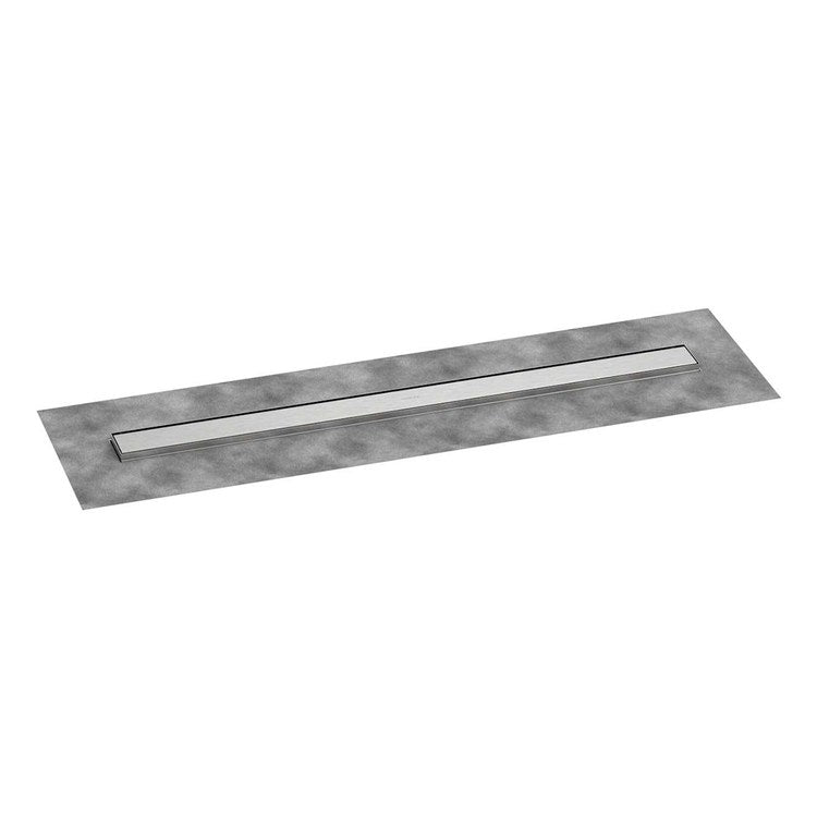 Linear Drain RainDrain Go 39-3/8 Inch Brushed Stainless Steel Stainless Steel