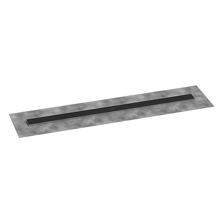 Linear Drain RainDrain Go Basic 47-1/4 Inch Matte Black Stainless Steel