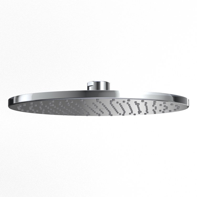 Showerhead 1 Functions Rain Polished Chrome 12 Inch 1.75 Gallons per Minute Comfort Wave Round Wall/Ceiling