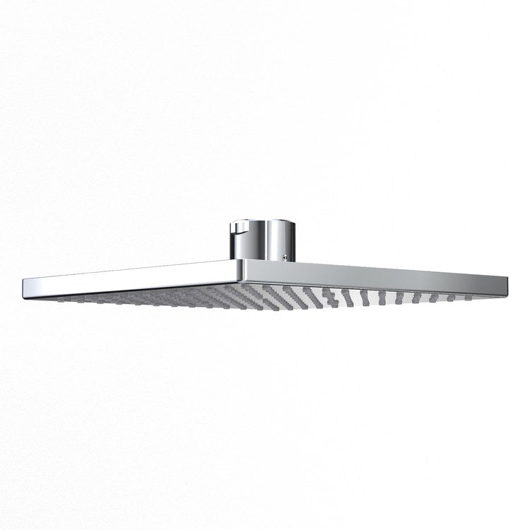 Showerhead 1 Functions Rain Polished Chrome 10 Inch 1.75 Gallons per Minute Comfort Wave Square Wall/Ceiling - Image 1