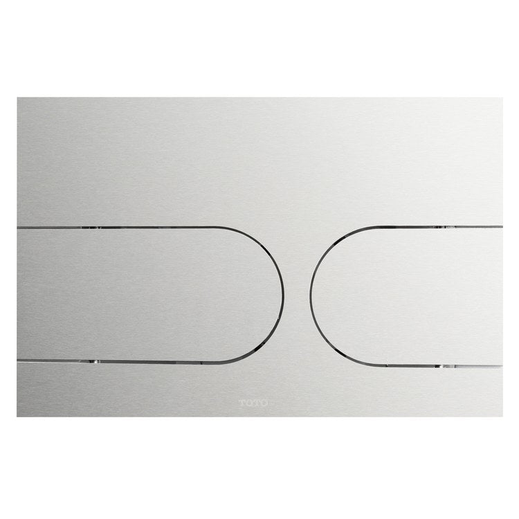 Push Plate Dual Button Round Plastic/Steel Nickel for WT171M Or WT172M Tank System 9-1/2 Inch