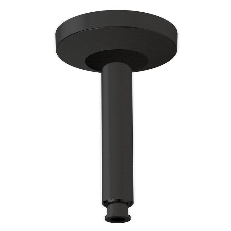 Shower Arm Rain Matte Black Brass Ceiling - Image 1