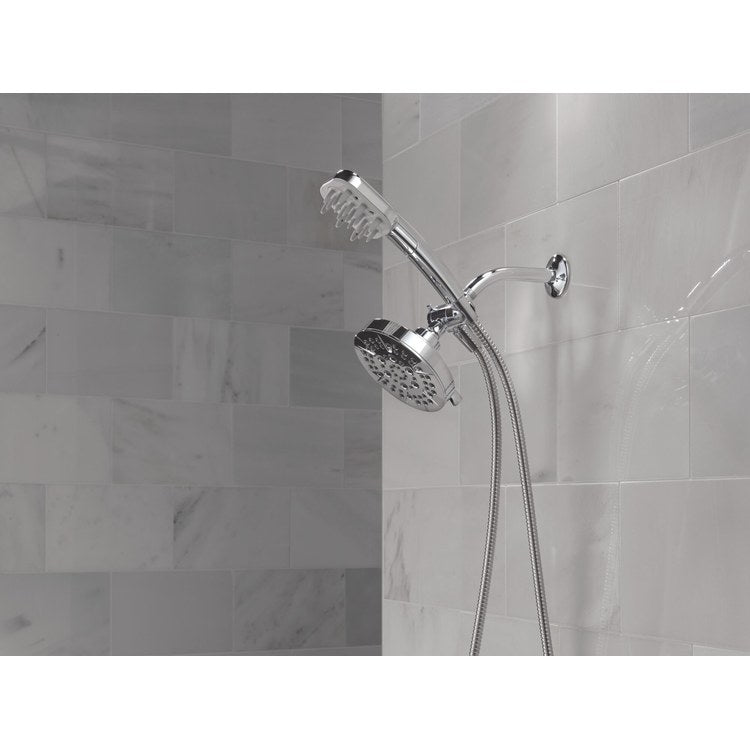 Handshower VersaCurl Universal Showering Components Chrome 3 Functions WaterSense 1.75 Gallons per Minute H2Okinetic 3-5/16 Inch - Image 2