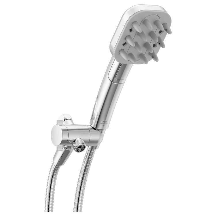 Handshower VersaCurl Universal Showering Components Chrome 3 Functions WaterSense 1.75 Gallons per Minute H2Okinetic 3-5/16 Inch - Image 1