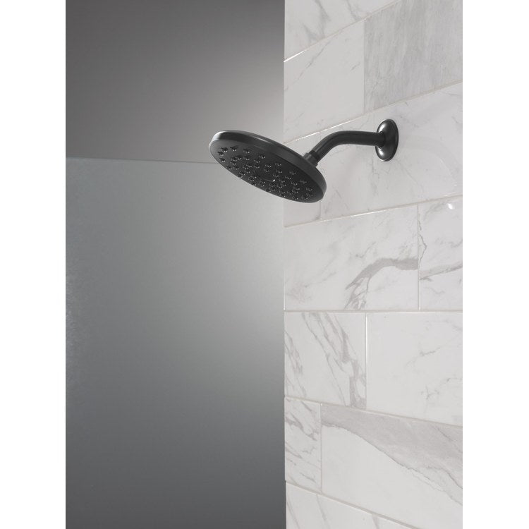 Showerhead PivotPro Universal Showering Components 1 Functions Raincan Matte Black 7 Inch 1.75 Gallons per Minute Round - Image 2