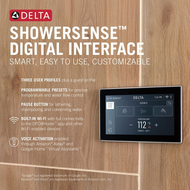 Thermostatic Valve ShowerSense Universal Showering Components TempAssure Black for Interface 5CN-550L - Image 2
