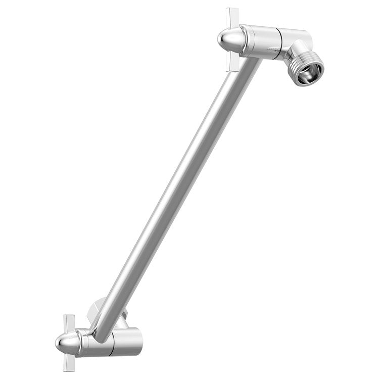 Shower Arm Universal Showering Components Adjustable Chrome 12-5/16 Inch - Image 1