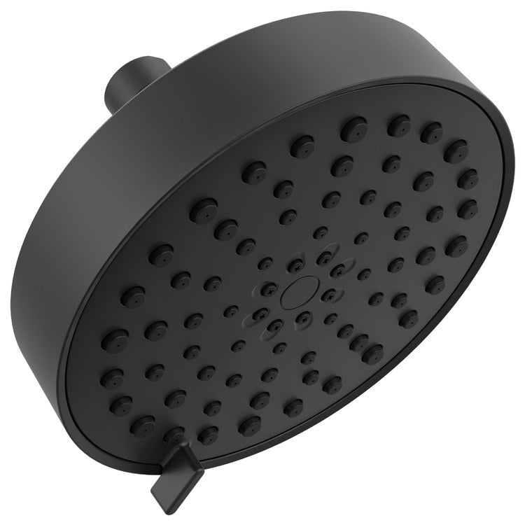Showerhead Universal Showering Components 4 Functions Matte Black 1.75 Gallons per Minute Round