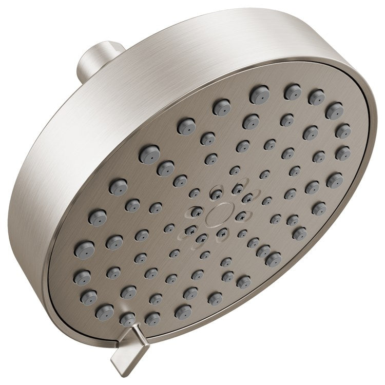 Showerhead Universal Showering Components 4 Functions Spotshield Brushed Nickel 1.75 Gallons per Minute Round