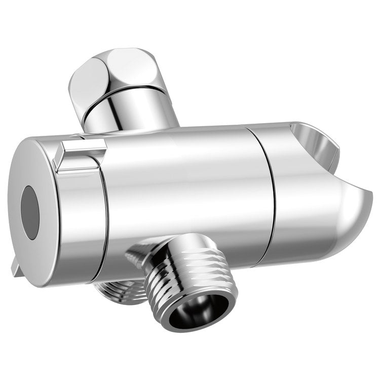 Shower Arm Diverter Universal Showering Components 3 Way with Mount Chrome - Image 1