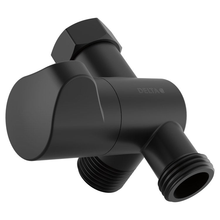 Shower Arm Diverter Universal Showering Components Matte Black Brass 3 Functions - Image 1