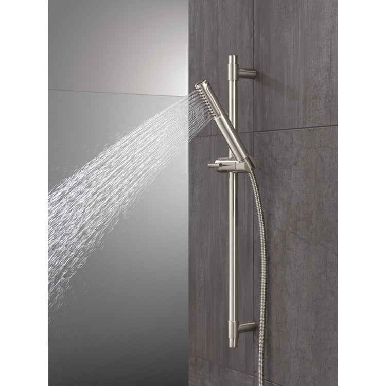 Handshower Universal Showering Components with Slide Bar Lumicoat Stainless 2 Functions WaterSense 1.75 Gallons per Minute - Image 3