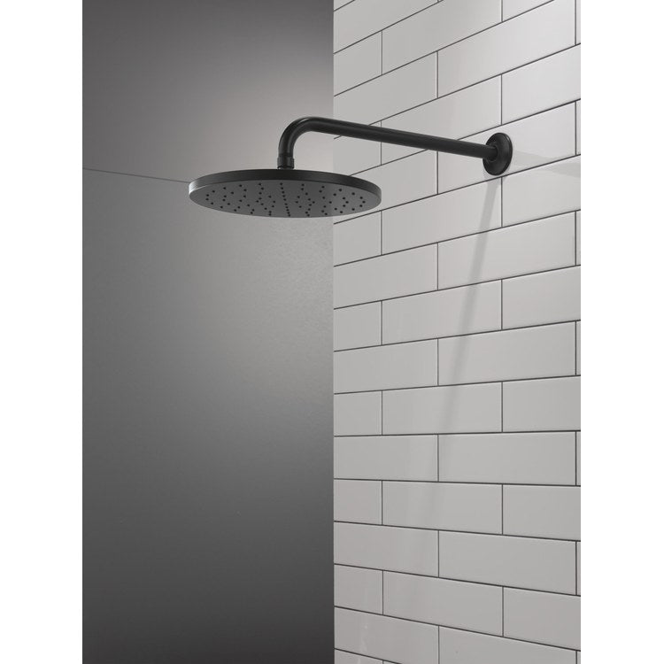 Showerhead Universal Showering Components 1 Functions Raincan Matte Black 10 Inch 1.75 Gallons per Minute Round - Image 2