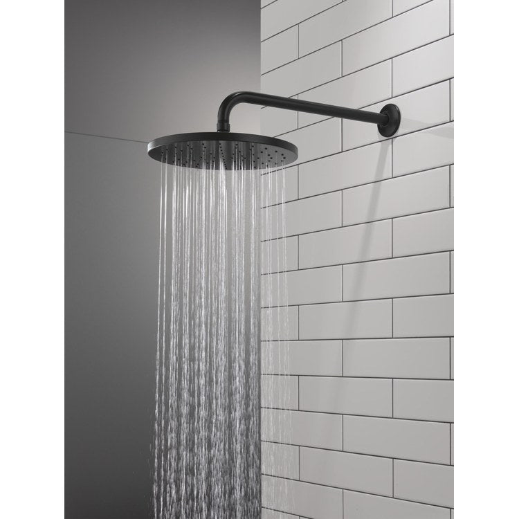 Showerhead Universal Showering Components 1 Functions Raincan Matte Black 10 Inch 1.75 Gallons per Minute Round - Image 1