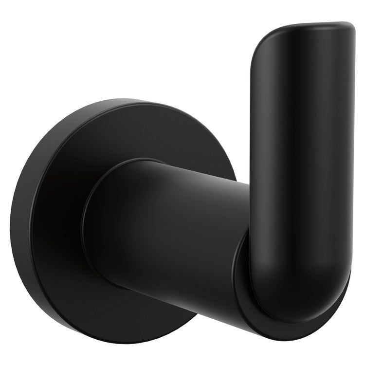 Robe Hook Roccesco Single Matte Black 2-1/4 Inch Wall Metal - Image 1