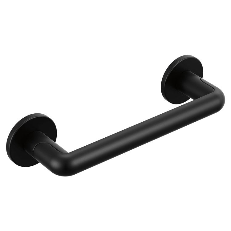Towel Bar Roccesco 8 Inch Matte Black Metal - Image 1