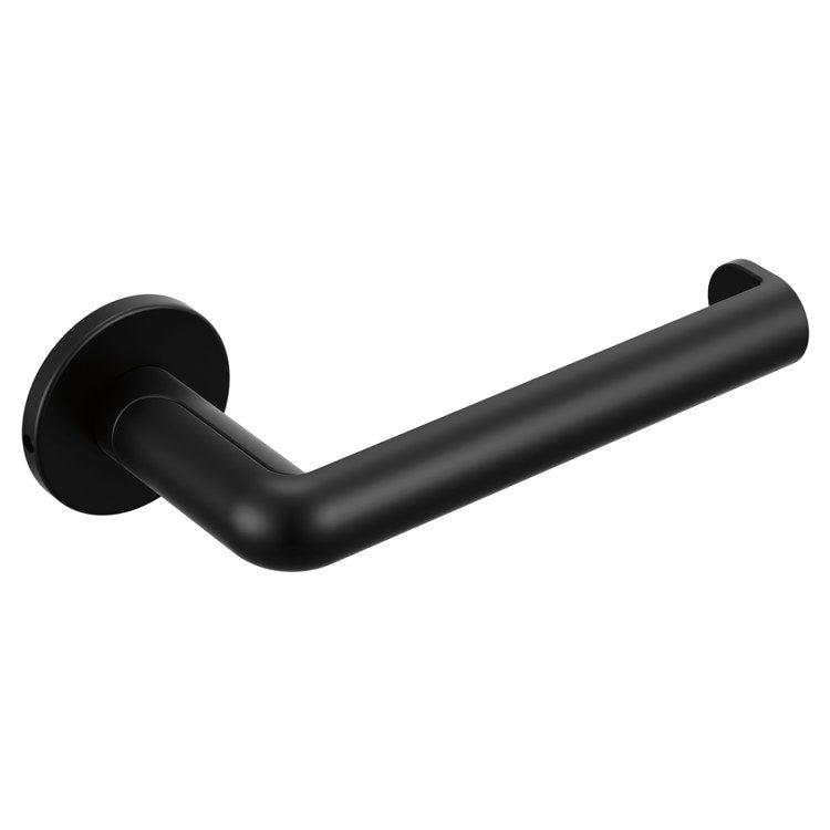 Toilet Paper Holder Roccesco Matte Black Metal 3-5/16 Inch Wall - Image 1