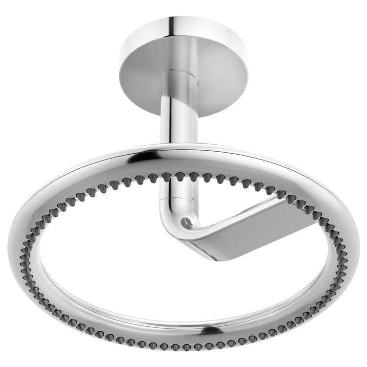 Showerhead Roccesco 1 Functions Halo Raincan Chrome 12-1/4 Inch 1.75 Gallons per Minute Round Ceiling - Image 3
