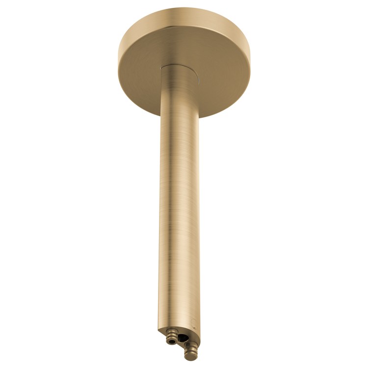 Shower Arm Roccesco with Flange Luxe Gold 12 Inch Ceiling