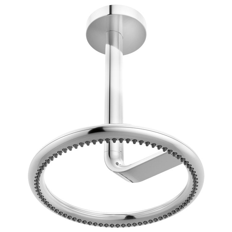 Shower Arm Roccesco with Flange Polished Chrome 12 Inch Ceiling - Image 2