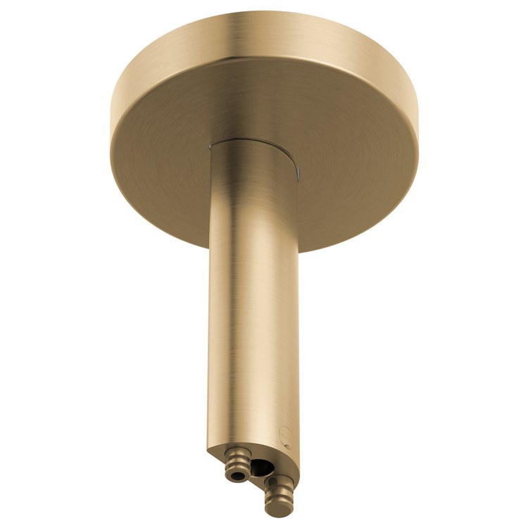 Shower Arm Roccesco with Flange Luxe Gold 6 Inch Ceiling - Image 1
