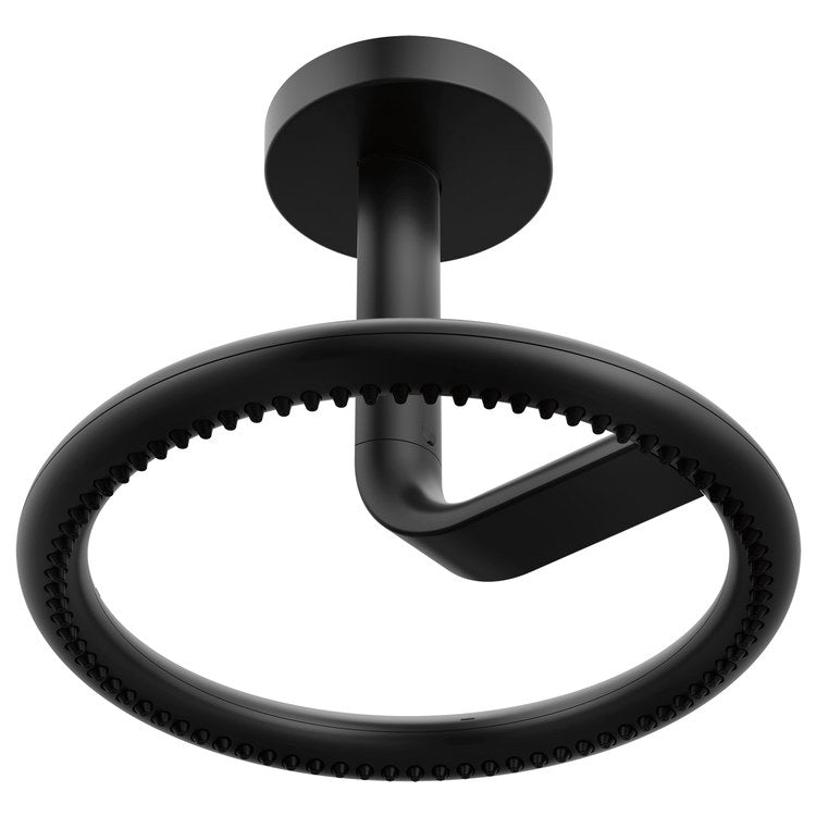 Shower Arm Roccesco with Flange Matte Black 6 Inch Ceiling - Image 2