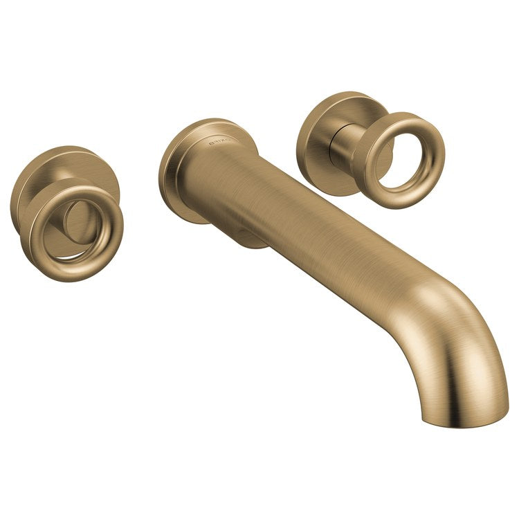 Handle Kit Roccesco 2 Knob Wall Mount Brilliance Luxe Gold for T704110 - Image 2