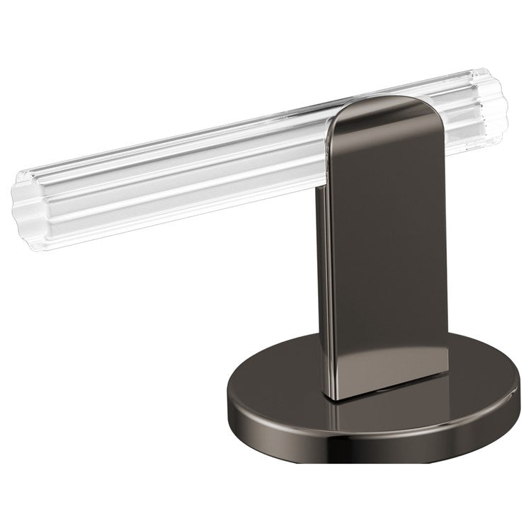 Handle Kit Roccesco Reed Glass 2 Lever Widespread Brilliance Black Onyx/Clear ADA