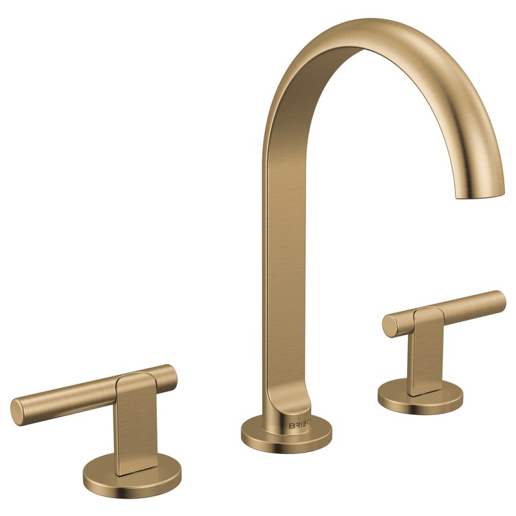 Handle Kit Roccesco 2 Lever Widespread Brilliance Luxe Gold ADA - Image 2