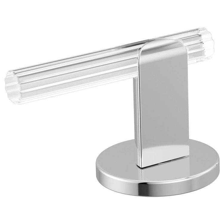 Handle Kit Roccesco Reed Glass 2 Lever Widespread Polished Chrome/Clear ADA