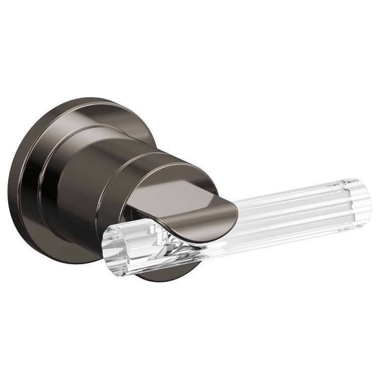 Handle Kit Roccesco Reed Glass 1 Lever Wall Mount Brilliance Black Onyx/Clear ADA