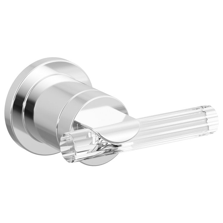 Handle Kit Roccesco Reed Glass 1 Lever Wall Mount Polished Chrome/Clear ADA