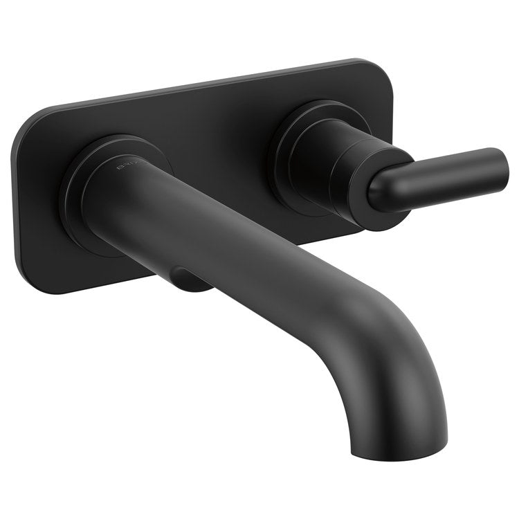 Handle Kit Roccesco 1 Bent Lever Wall Mount Matte Black ADA - Image 2
