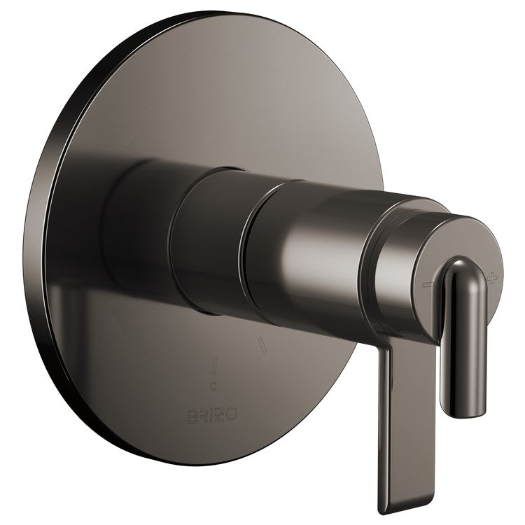 Handle Kit Roccesco TempAssure 2 Bent Lever Brilliance Black Onyx ADA for T600110 - Image 2