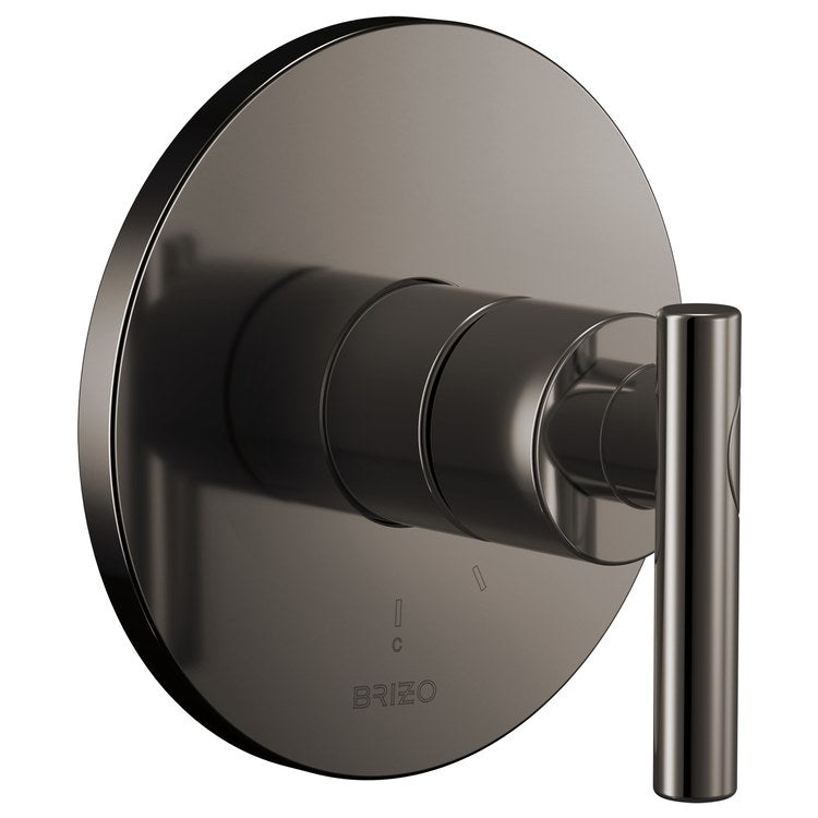 Handle Kit Roccesco 1 Lever Brilliance Black Onyx ADA for Pressure Balance Valve Trim - Image 2