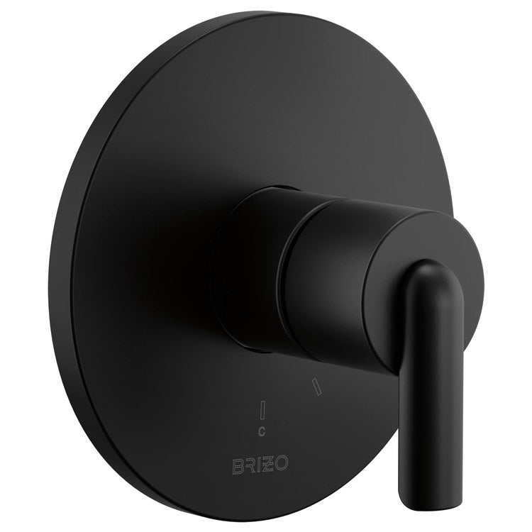 Handle Kit Roccesco 1 Bent Lever Matte Black ADA for Pressure Balance Valve Trim - Image 2
