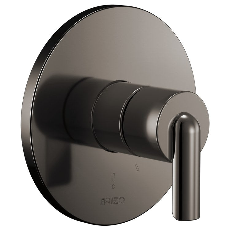 Handle Kit Roccesco 1 Bent Lever Brilliance Black Onyx ADA for Pressure Balance Valve Trim - Image 2