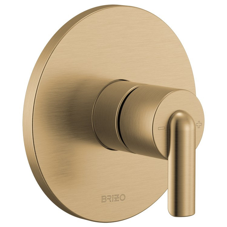Handle Kit Roccesco 1 Bent Lever Luxe Gold ADA for Sensori Thermostatic Valve Trim - Image 2