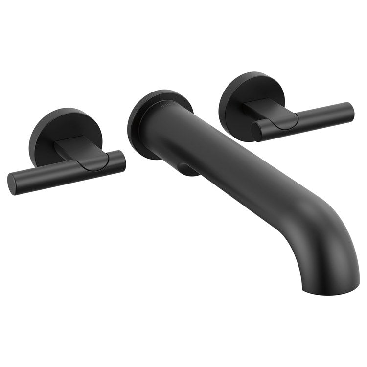 Handle Kit Roccesco 2 Lever Matte Black ADA for Wall Mount Tub Filler - Image 2