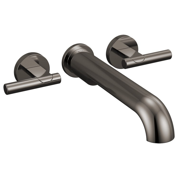 Handle Kit Roccesco 2 Lever Brilliance Black Onyx ADA for Wall Mount Tub Filler - Image 2