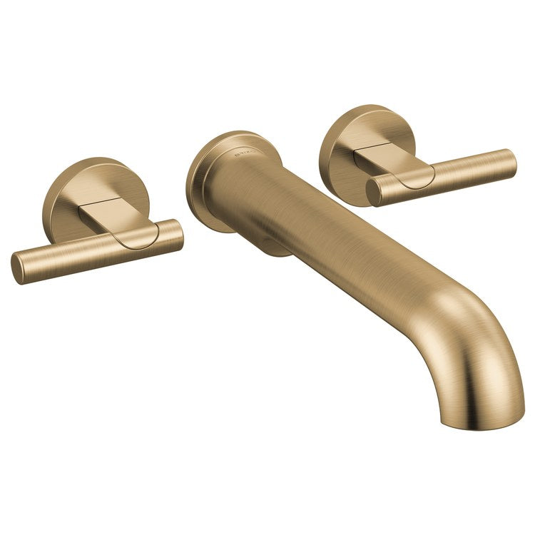 Handle Kit Roccesco 2 Lever Brilliance Luxe Gold ADA for Wall Mount Tub Filler - Image 2