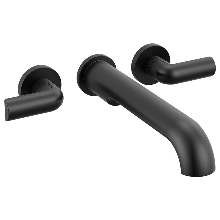 Handle Kit Roccesco 2 Bent Lever Matte Black ADA for Wall Mount Tub Filler - Image 2