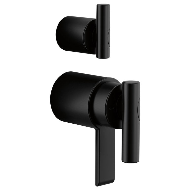 Handle Kit Roccesco TempAssure 3 Lever Integrated Diverter Matte Black - Image 1